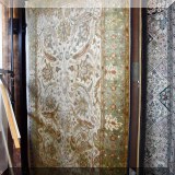 R02. Oriental rug in shades of gold and green
